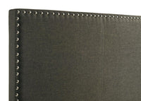 Boyd Upholstered Twin Panel Bed Charcoal
