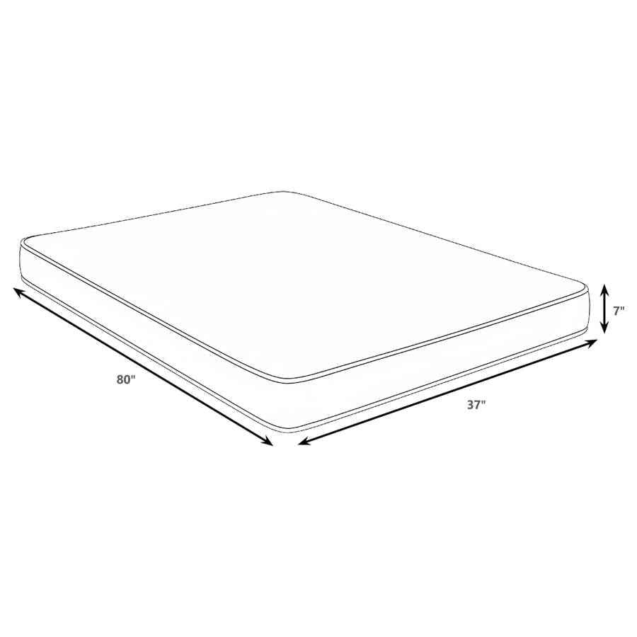 Kenyon 7-inch Twin XL Bamboo Cover Firm Foam Mattress
