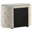 Sonya 5-piece Upholstered Eastern King Bedroom Set Ivory
