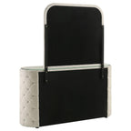 Home & Sleep Outlet - Sonya 6-drawer Upholstered Bedroom Dresser with Mirror Ivory