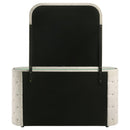 Sonya 6-drawer Upholstered Bedroom Dresser with Mirror Ivory