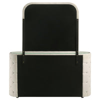 Sonya 6-drawer Upholstered Bedroom Dresser with Mirror Ivory