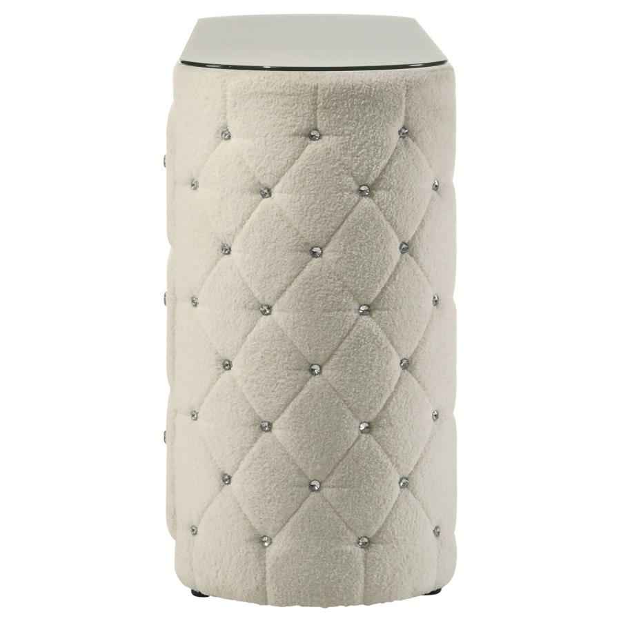 Sonya 6-drawer Upholstered Bedroom Dresser Ivory