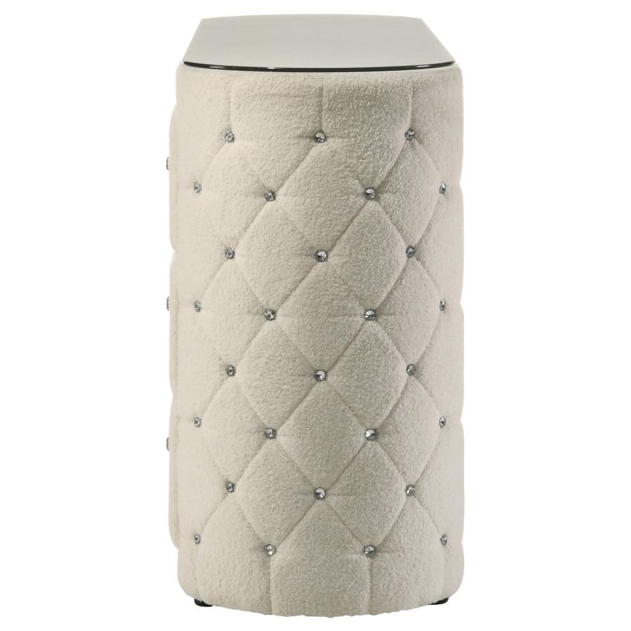 Home & Sleep Outlet - Sonya 6-drawer Upholstered Bedroom Dresser Ivory