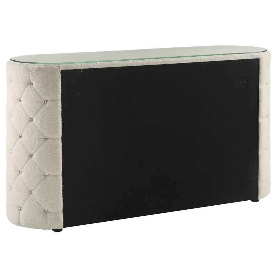 Sonya 6-drawer Upholstered Bedroom Dresser Ivory