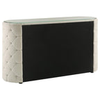 Home & Sleep Outlet - Sonya 6-drawer Upholstered Bedroom Dresser Ivory