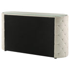 Home & Sleep Outlet - Sonya 6-drawer Upholstered Bedroom Dresser Ivory