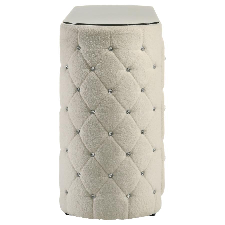 Home & Sleep Outlet - Sonya 6-drawer Upholstered Bedroom Dresser Ivory
