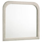 Home & Sleep Outlet - Sonya Upholstered Bedroom Dresser Mirror Ivory