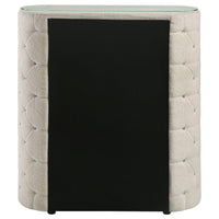 Sonya 5-drawer Upholstered Bedroom Chest of Drawers Ivory