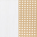 Lanewood Open Cane Webbing Metal Eastern King Bed White