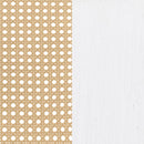 Lanewood Open Cane Webbing Metal Queen Bed White