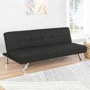Joel Upholstered Tufted Convertible Sofa Bed Black - Home & Sleep Outlet