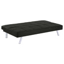 Joel Upholstered Tufted Convertible Sofa Bed Black - Home & Sleep Outlet
