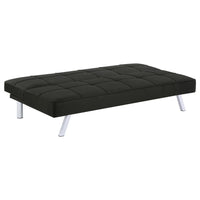 Joel Upholstered Tufted Convertible Sofa Bed Black - Home & Sleep Outlet