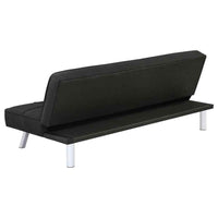 Joel Upholstered Tufted Convertible Sofa Bed Black - Home & Sleep Outlet