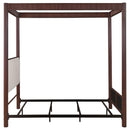 Zimmerlee 89-inch Metal Eastern King Canopy Bed Rust Brown - Home & Sleep Outlet