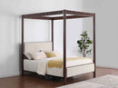 Zimmerlee 89-inch Metal Queen Canopy Bed Rust Brown - Home & Sleep Outlet
