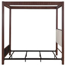 Zimmerlee 89-inch Metal Queen Canopy Bed Rust Brown - Home & Sleep Outlet