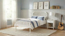 Jones Wood Twin Open Frame Bed White - Home & Sleep Outlet