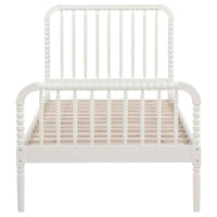 Jones Wood Twin Open Frame Bed White - Home & Sleep Outlet