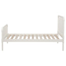Jones Wood Twin Open Frame Bed White - Home & Sleep Outlet