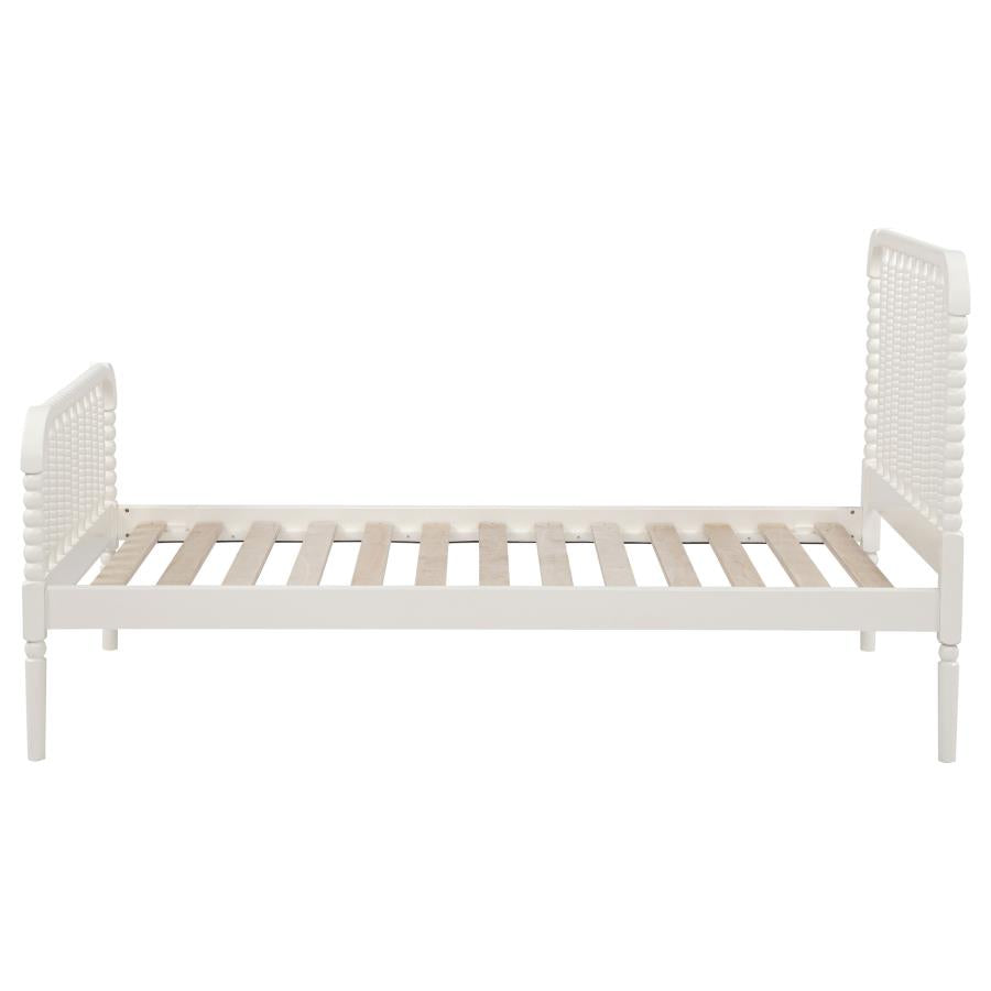 Jones Wood Twin Open Frame Bed White - Home & Sleep Outlet