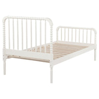 Jones Wood Twin Open Frame Bed White - Home & Sleep Outlet