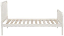 Jones Wood Twin Open Frame Bed White - Home & Sleep Outlet