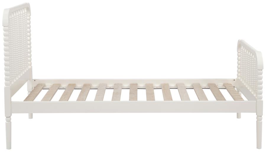 Jones Wood Twin Open Frame Bed White - Home & Sleep Outlet