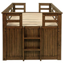 Carlsbad Wood Twin Captains Bed With Trundle Medium Brown - Home & Sleep Outlet