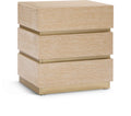 Zaylan 24 Inch Oak Veneer Modern Bedroom Furniture - Nightstand