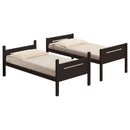 Littleton Wood Twin Over Twin Bunk Bed Espresso - Home & Sleep Outlet