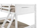 Littleton Wood Twin Over Full Bunk Bed White - Home & Sleep Outlet