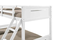 Littleton Wood Twin Over Full Bunk Bed White - Home & Sleep Outlet
