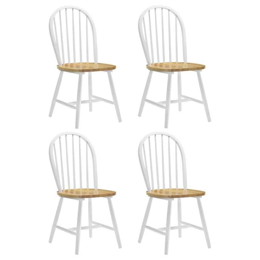 Cinder Wood Dining Side Chair White (Set of 4) - Home & Sleep Outlet
