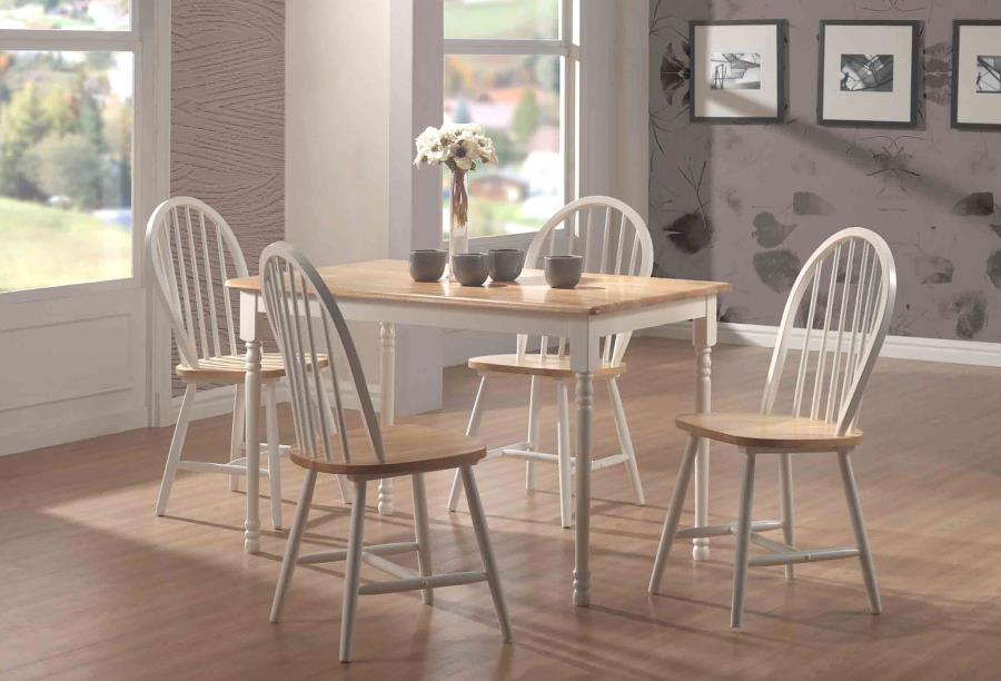 Cinder Wood Dining Side Chair White (Set of 4) - Home & Sleep Outlet