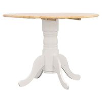 Allison 5-piece Round Drop Leaf Dining Table Set White - Home & Sleep Outlet