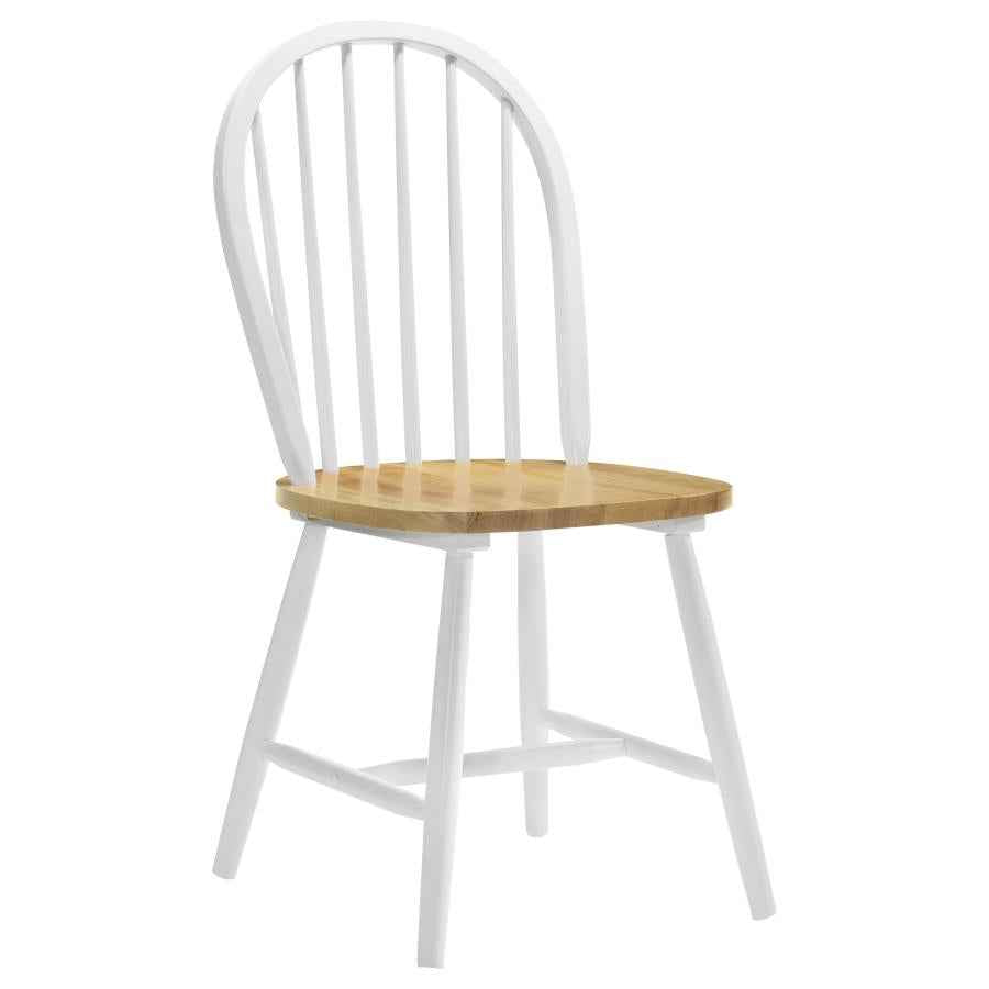 Allison 5-piece Round Drop Leaf Dining Table Set White - Home & Sleep Outlet