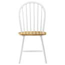 Allison 5-piece Round Drop Leaf Dining Table Set White - Home & Sleep Outlet