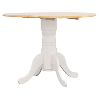 Allison Round 40-inch Drop Leaf Extension Dining Table White - Home & Sleep Outlet