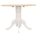 Allison Round 40-inch Drop Leaf Extension Dining Table White - Home & Sleep Outlet