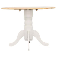 Allison Round 40-inch Drop Leaf Extension Dining Table White - Home & Sleep Outlet