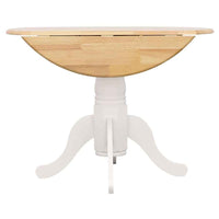 Allison Round 40-inch Drop Leaf Extension Dining Table White - Home & Sleep Outlet