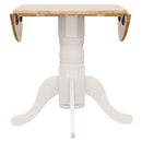 Allison Round 40-inch Drop Leaf Extension Dining Table White - Home & Sleep Outlet