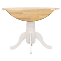 Allison Round 40-inch Drop Leaf Extension Dining Table White - Home & Sleep Outlet