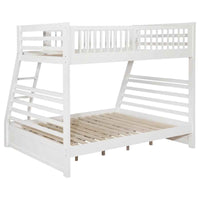 Ashton 2-drawer Wood Twin Over Full Bunk Bed White - Home & Sleep Outlet