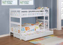 Chapman Wood Twin Over Twin Bunk Bed White - Home & Sleep Outlet