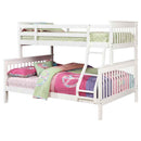 Chapman Wood Twin Over Full Bunk Bed White - Home & Sleep Outlet
