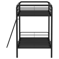 Carson Metal Twin Over Twin Bunk Bed Glossy Black - Home & Sleep Outlet